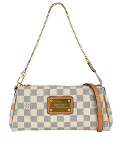 Eva Clutch, Canvas, Damier Azur, DU2192, B/DB/S, 2*